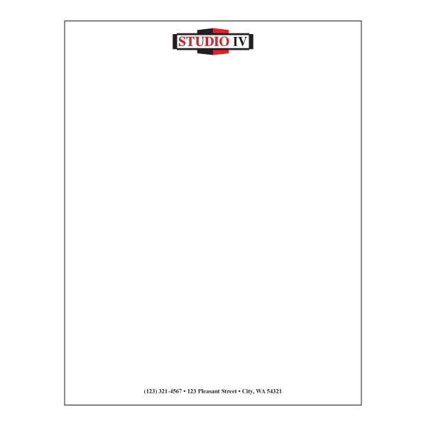 Letterhead sample