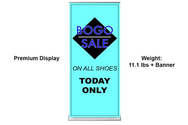 Retractable banner display sample BOGO