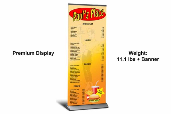 Retractable banner display sample Pauls